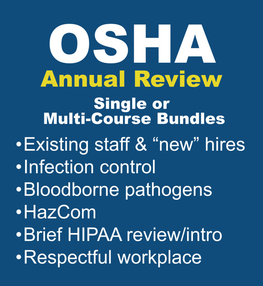 OSHA-HIPAA Annual Dental and New Hire Training | 2CE