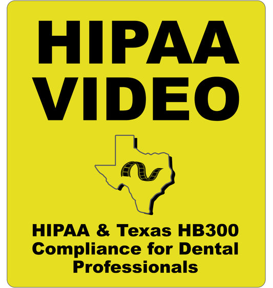 HIPAA Training Video with Texas HB300 for Dental Professionals | 1 CE