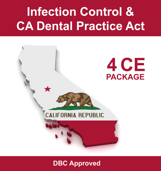 Map of California as a product cover for CE course