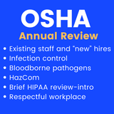10-PACK | Dental OSHA-HIPAA Annual and/or New Hire Training | 2 CEs