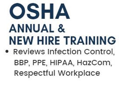 3-PACK | Dental OSHA-HIPAA Annual and/or New Hire Training | 2 CEs
