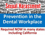 Sexual Harassment Training: Dentists & Supervisors - 2 CEs